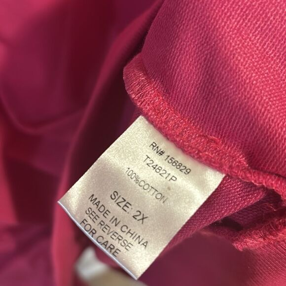 White Birch Pink Oversized Sequin Sweatshirt size 2x - Picture 5 of 5